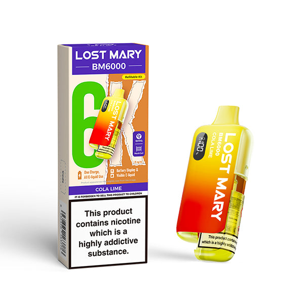Lost Mary BM6000 Vape Kit Cola Lime
