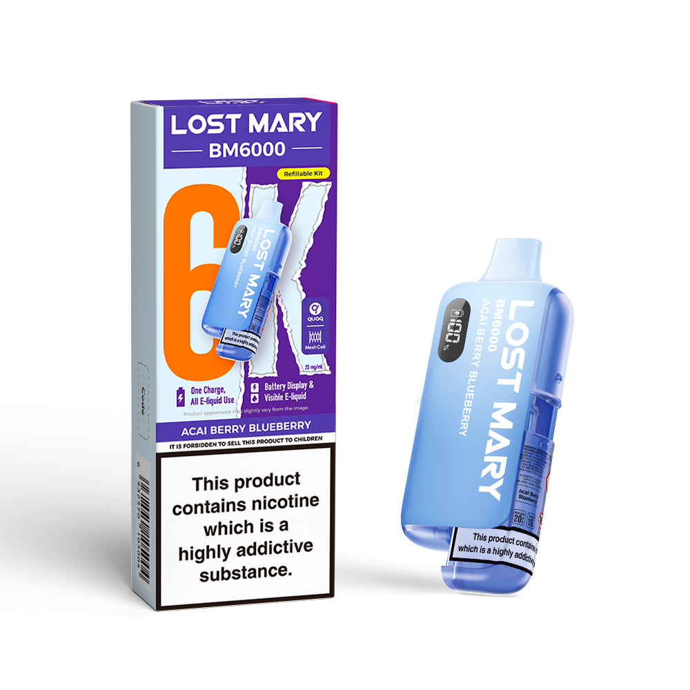 Lost Mary BM6000 Vape Kit Acai Berry Blueberry