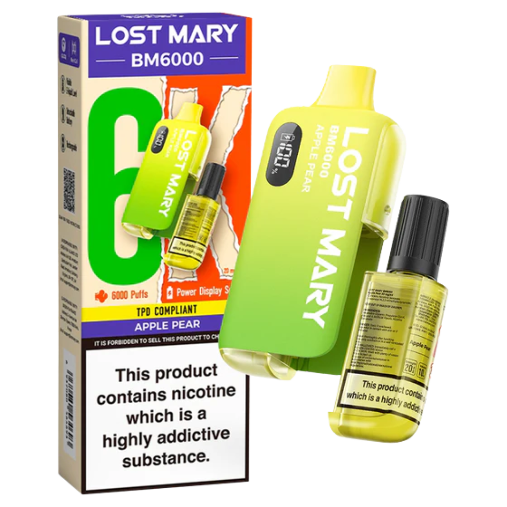 Lost Mary BM6000 Vape Kit Apple Pear