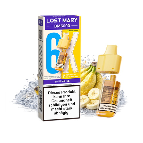 Lost Mary BM6000 nachfüllbarer Pod Banana Ice