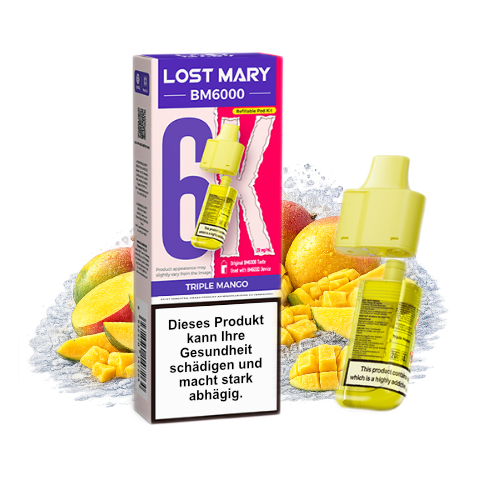 Lost Mary BM6000 nachfüllbarer Pod Triple Mango