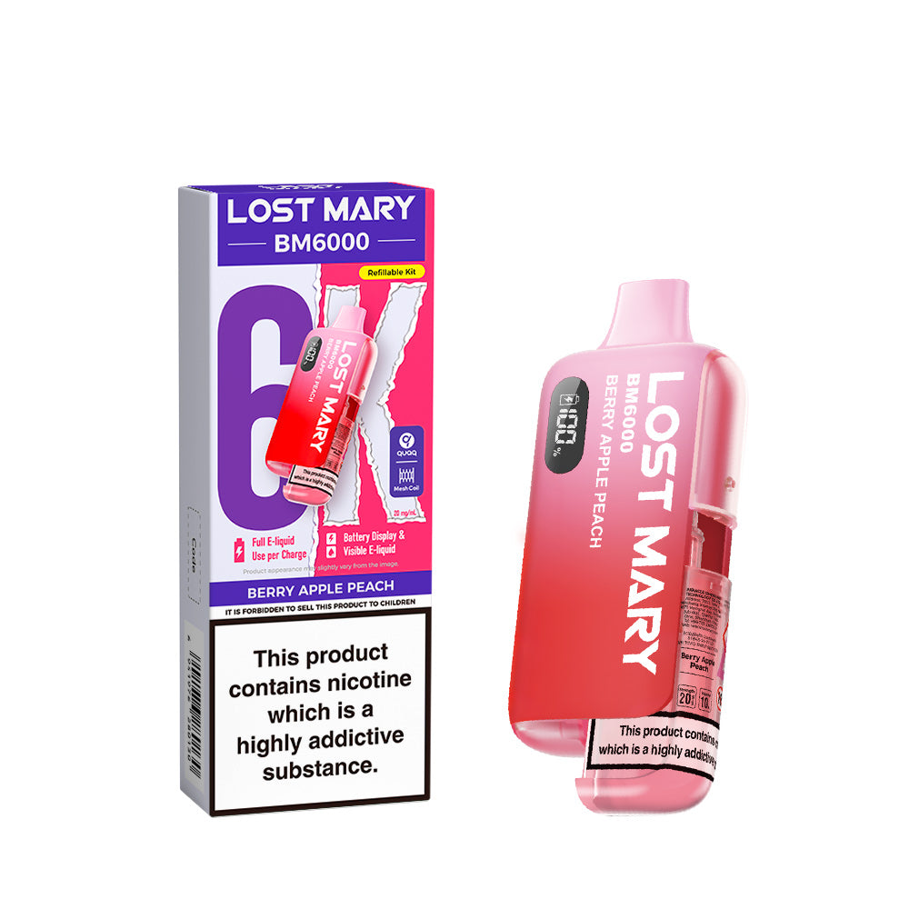 Lost Mary BM6000 Vape Kit Berry Apple Peach