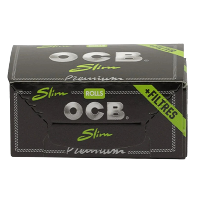 OCB - Premium Slim Rolls + Tips - Box - 24 Stück