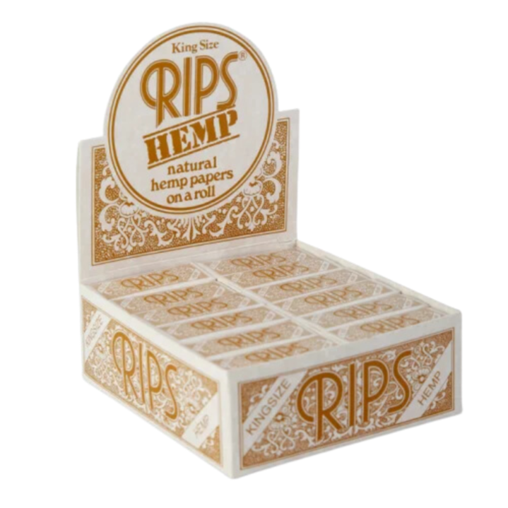 RIPS - Braun (Hanf) - King Size - 24 Stück