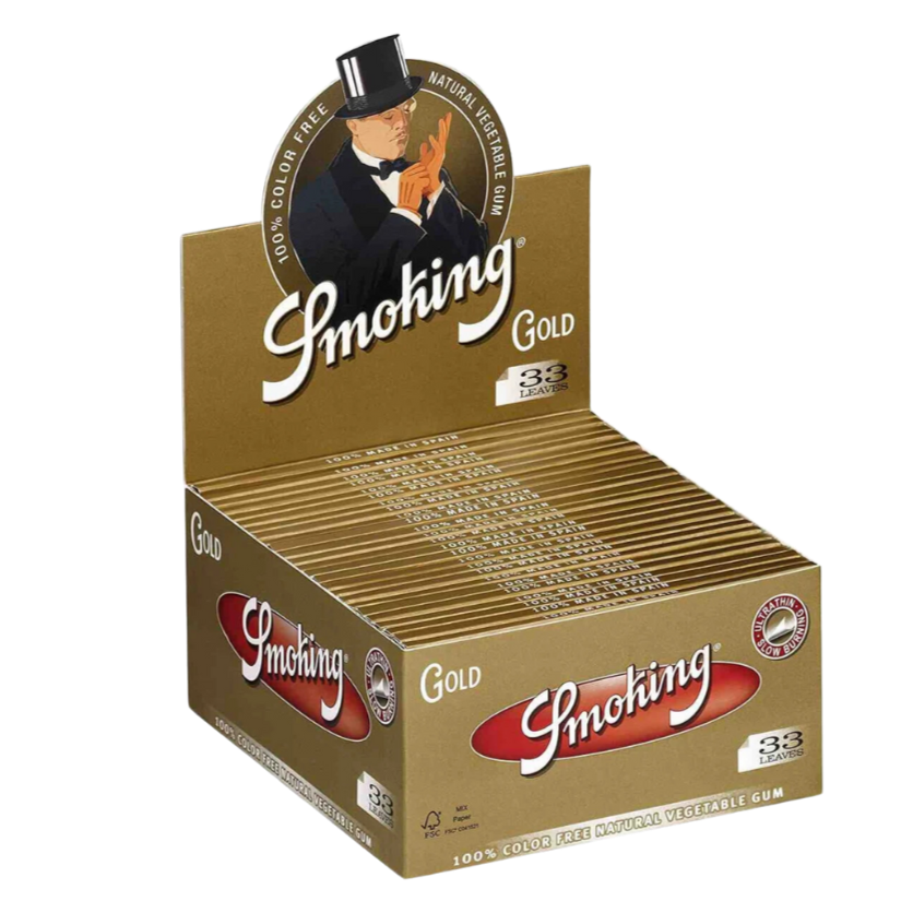 Smoking Paper Kingsize - Gold - 50 x 33 Stück