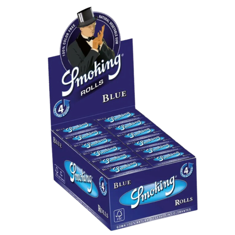 Smoking Paper Rolls Blue - Box - 24 Stück
