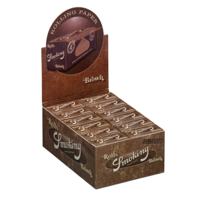 Smoking Papers Rolls Brown - Box - 24 Stück