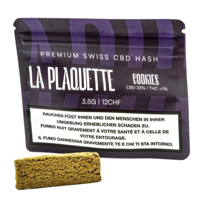 La Plaquette - CBD Hash - Cookies - 3.5g