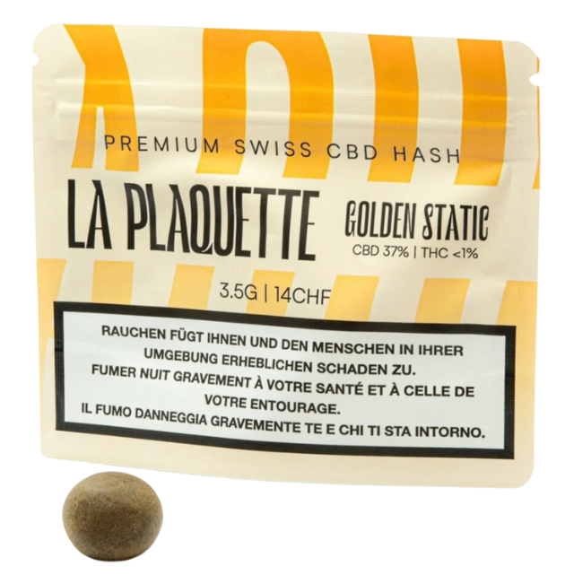 La Plaquette - CBD Hash - Golden Static - 3.5g