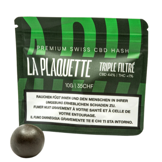 La Plaquette - CBD Hash - Triple Filtré - 10g