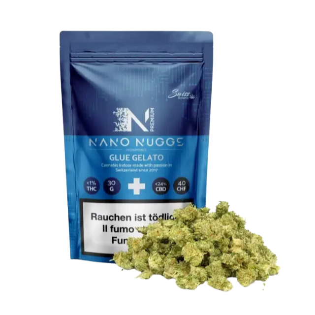 Swiss Botanic - Nano Nuggs - Glue Gelato - Indoor CBD - 30g