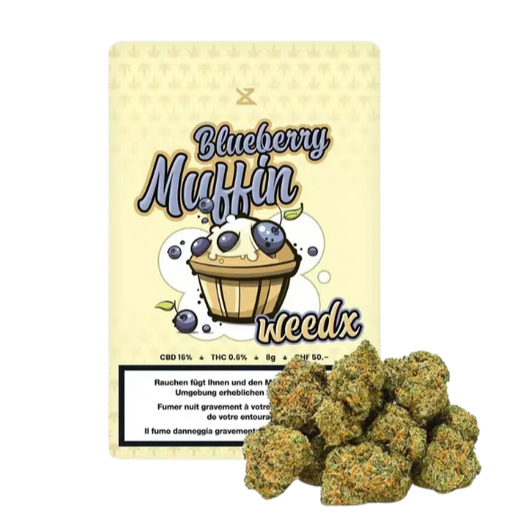 Weedx - Blueberry Muffin - Indoor CBD Blüten - 8g