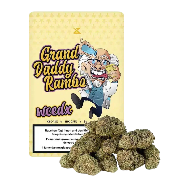Weedx - Granddaddy Rambo - Indoor CBD Blüten - 8g