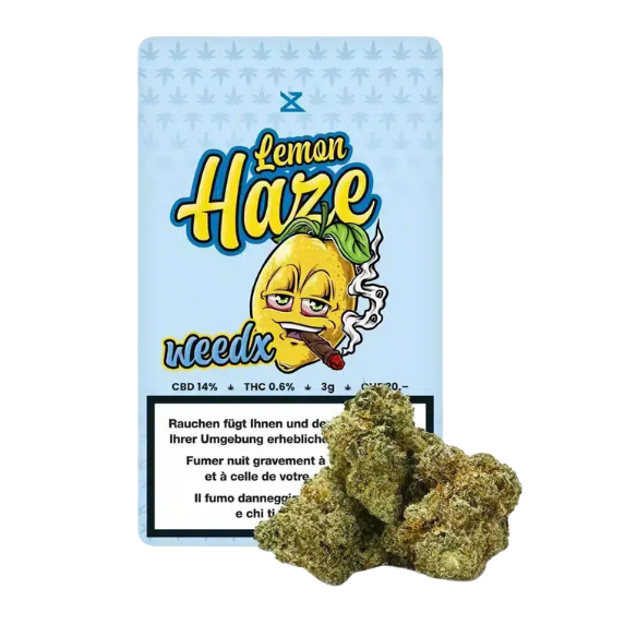 Weedx - Lemon Haze - Indoor CBD Blüten - 3g