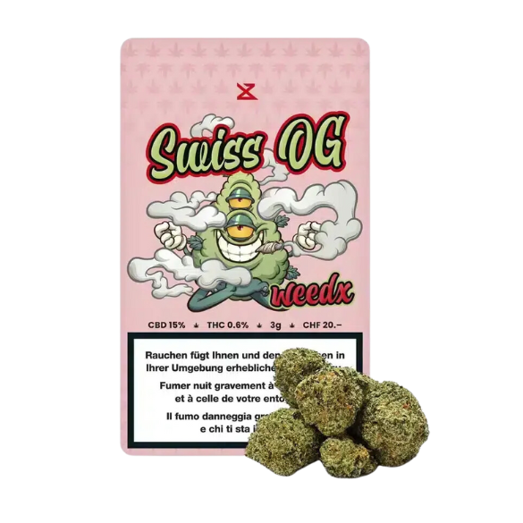Weedx - Swiss OG - Indoor CBD Blüten - 3g