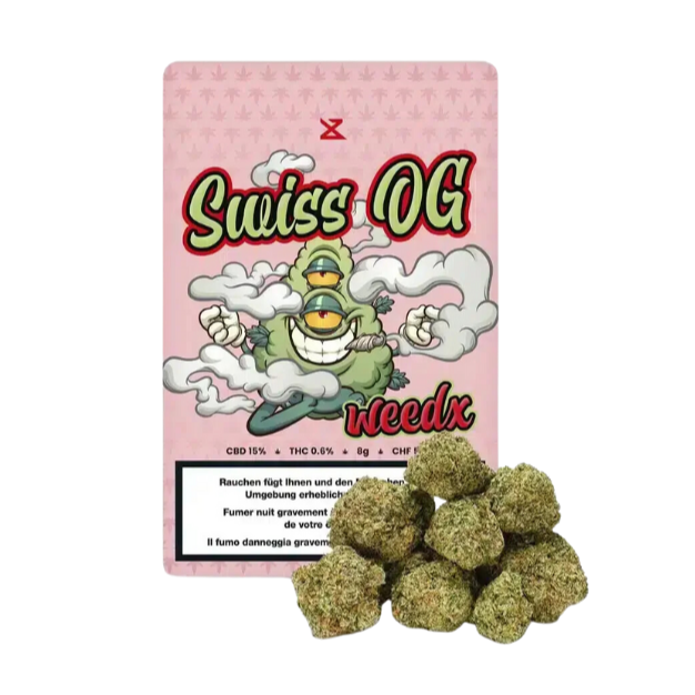 Weedx - Swiss OG - Indoor CBD Blüten - 8g