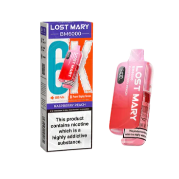 Lost Mary BM6000 Vape Kit Raspberry Peach