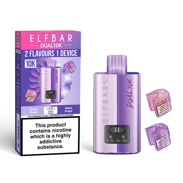 ELFBAR DUAL 10000 Starter Kit Grape Edition