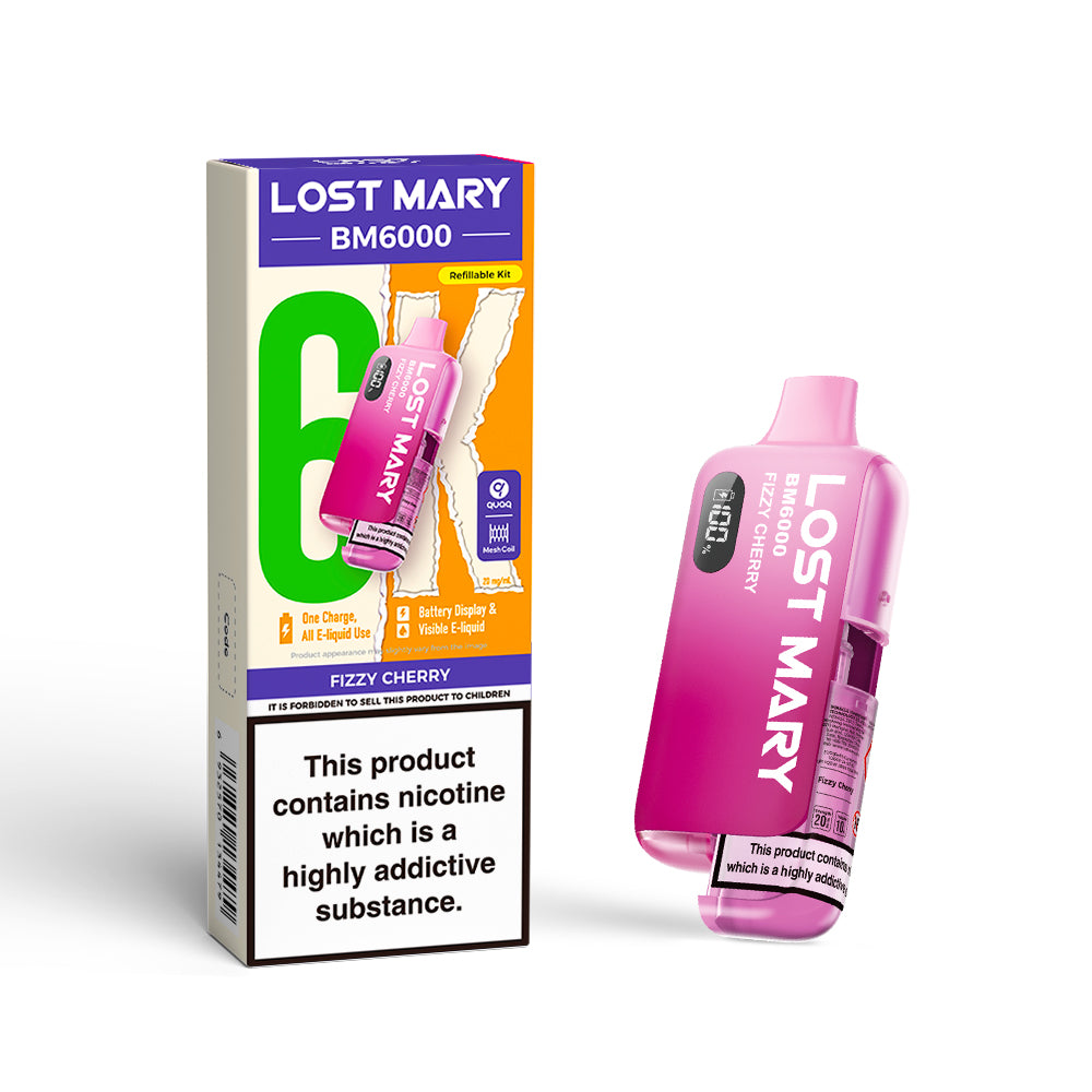Lost Mary BM6000 Vape Kit Fizzy Cherry
