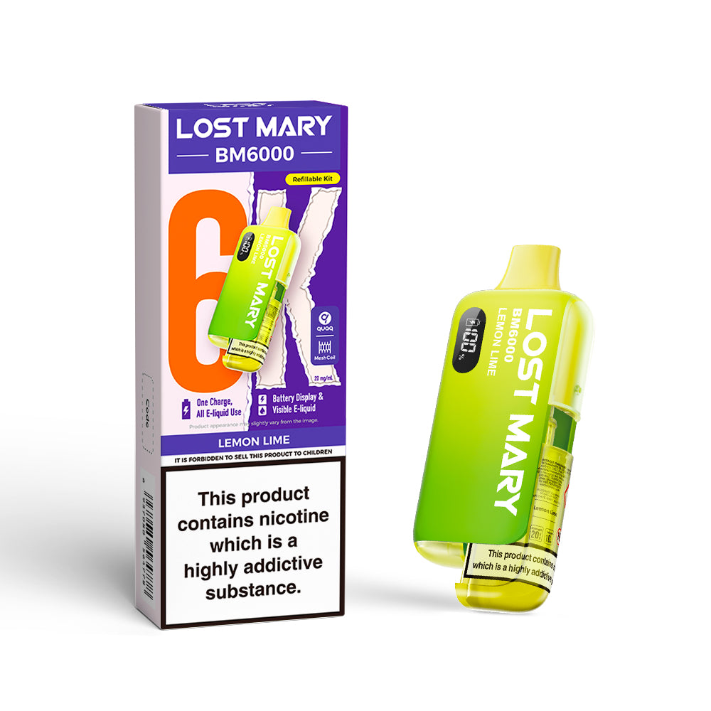 Lost Mary BM6000 Vape Kit Lemon Lime