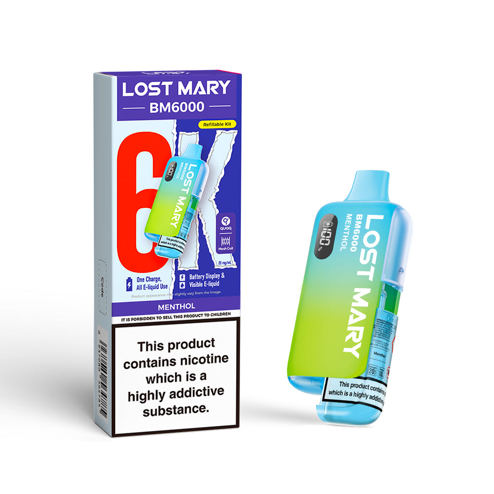 Lost Mary BM6000 Vape Kit Menthol