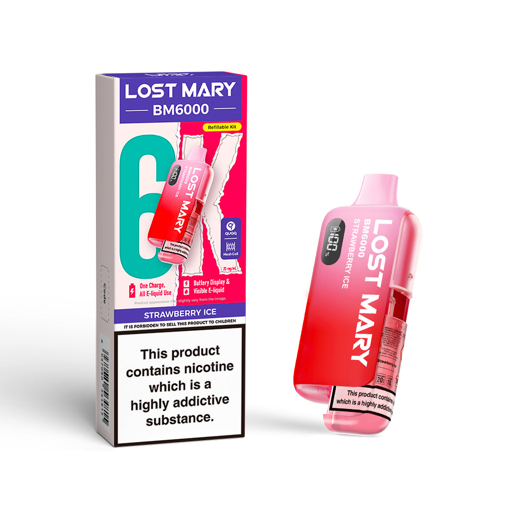 Lost Mary BM6000 Vape Kit Strawberry Ice