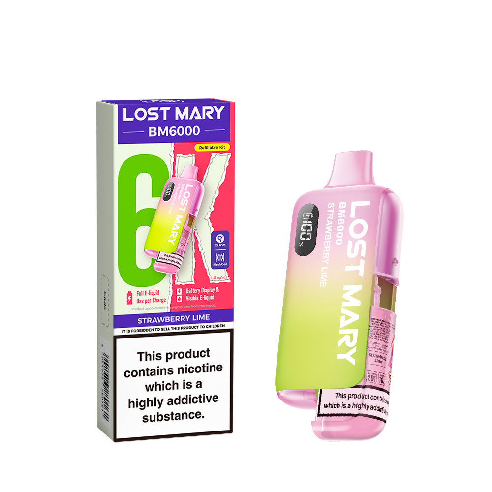 Lost Mary BM6000 Vape Kit Strawberry Lime