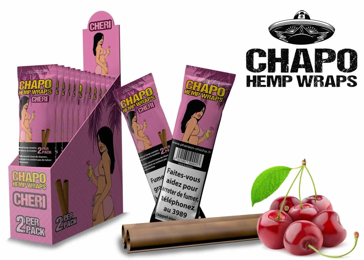 Chapo - Hemp Wraps - Cheri - Box - 25 x 2 Stück Erfolg