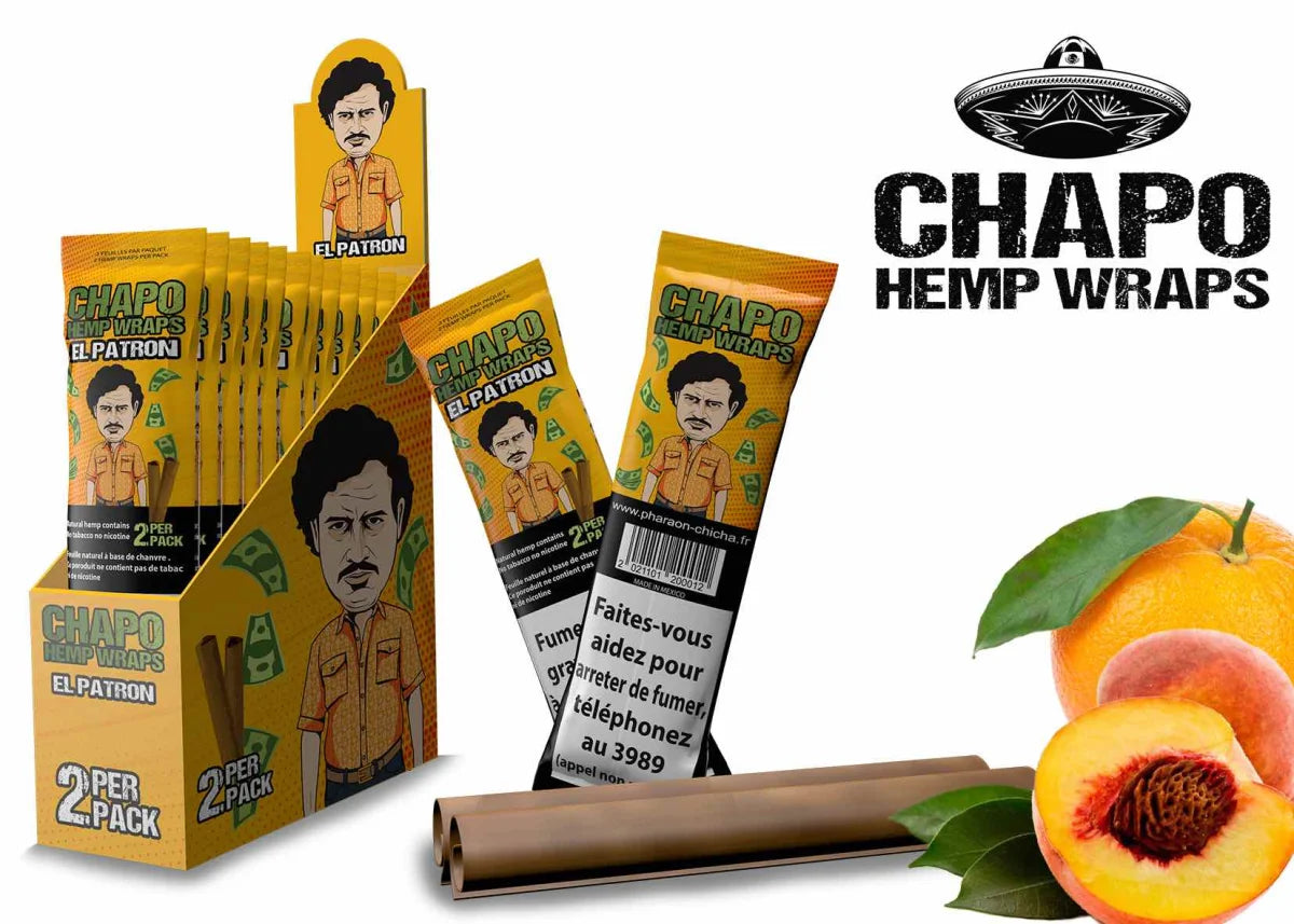 Chapo - Hemp Wraps - El Patron - Box - 25 x 2 Stück