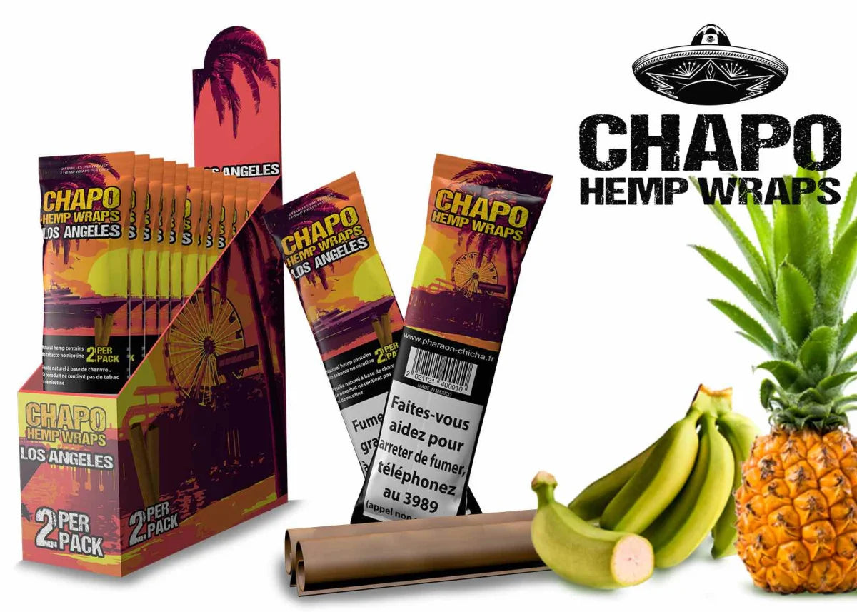 Chapo - Hemp Wraps - Los Angeles - Box - 25 x 2 Stück