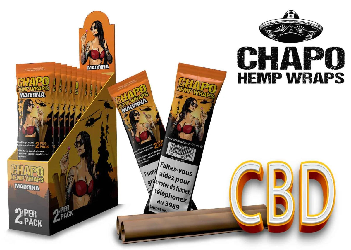 Chapo - Hemp Wraps - Madrina - Box - 25 x 2 Stück
