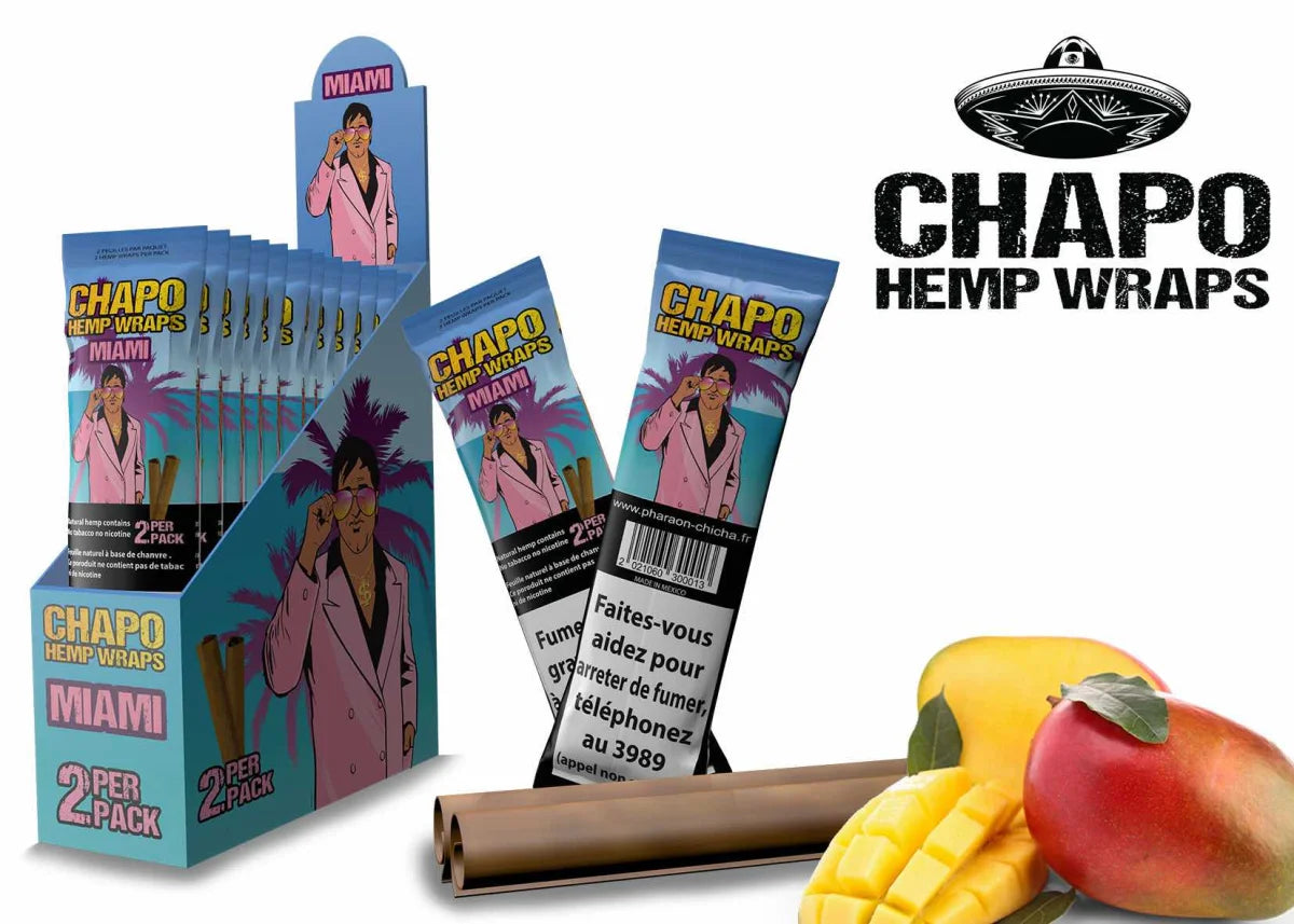 Chapo - Hemp Wraps - Miami - Box - 25 x 2 Stück