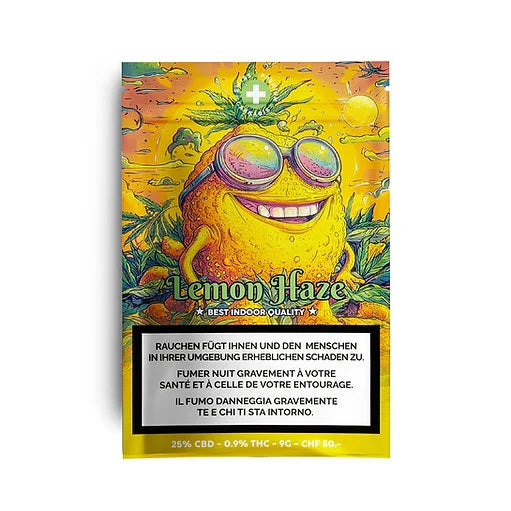 High Level Genetics - Lemon Haze - Indoor CBD Blüten - 9gr