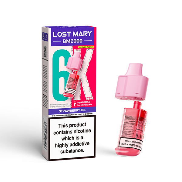 Lost Mary BM6000 nachfüllbarer Pod Strawberry Ice