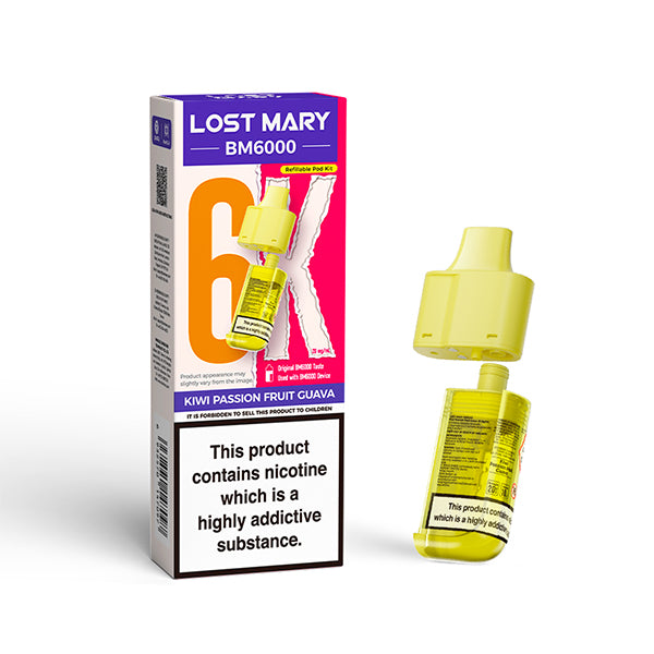 Lost Mary BM6000 nachfüllbarer Pod Kiwi Passion Fruit Guava