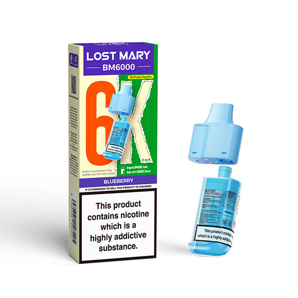 Lost Mary BM6000 nachfüllbarer Pod Blueberry