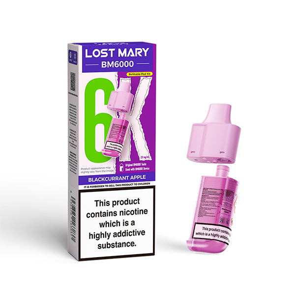Lost Mary BM6000 nachfüllbarer Pod Blackcurrant Apple