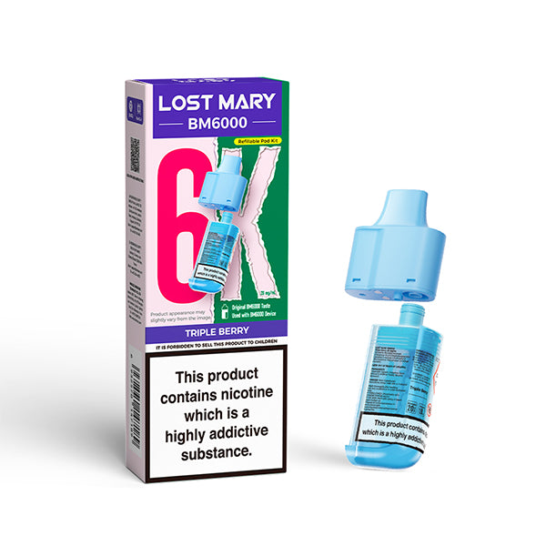 Lost Mary BM6000 nachfüllbarer Pod Triple Berry