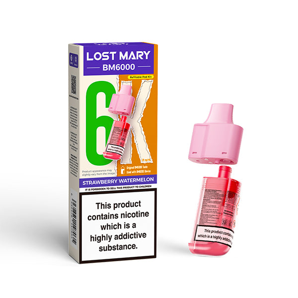 Lost Mary BM6000 nachfüllbarer Pod Strawberry Watermelon
