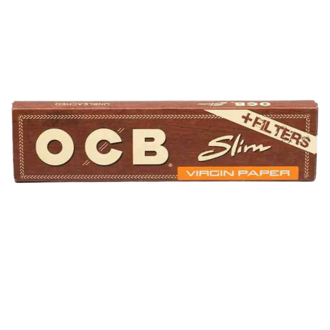 OCB - Virgin Slim Unbleached + Tips - Box - 32 x 32 Stück