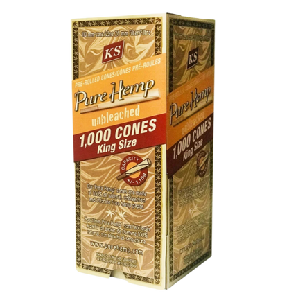 Pure Hemp - Unbleached Hemp Cones - King Size 1000 Stk.