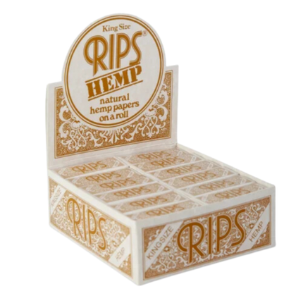 RIPS - Braun (Hanf) - King Size - 24 Stück
