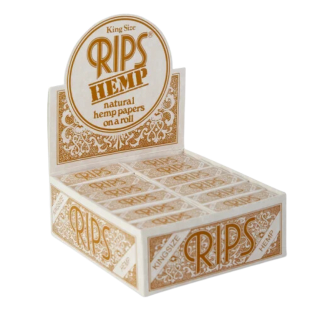 RIPS - Braun (Hanf) - King Size - 24 Stück