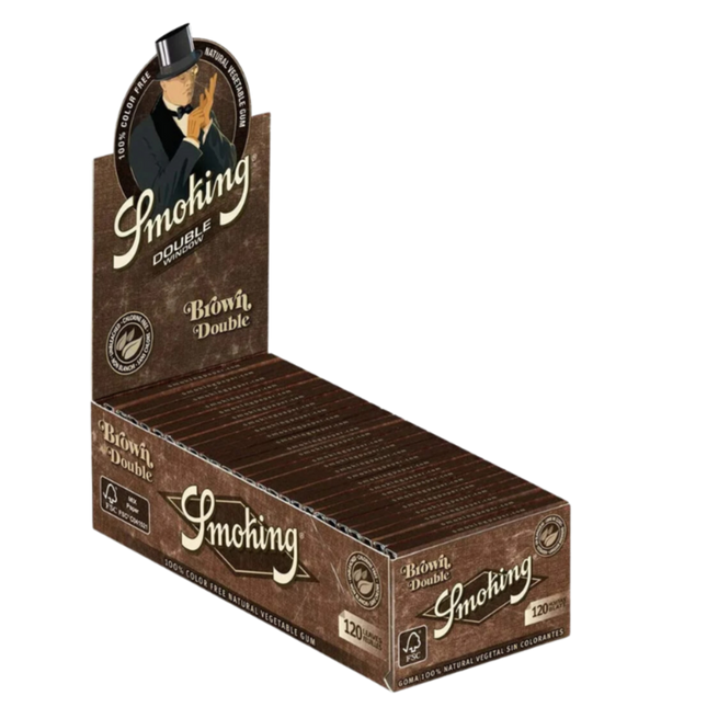 Smoking Paper Double Window - Brown - 25 Stück
