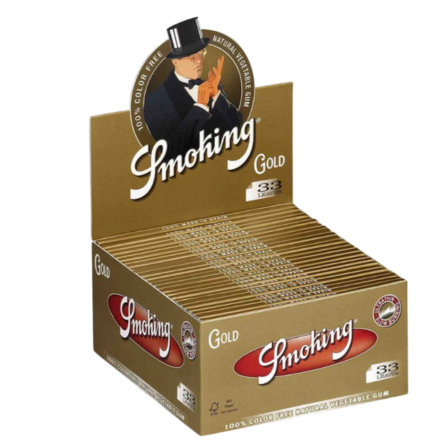 Smoking Paper Kingsize - Gold - 50 x 33 Stück