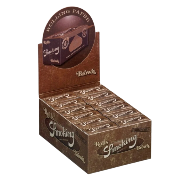 Smoking Papers Rolls Brown - Box - 24 Stück