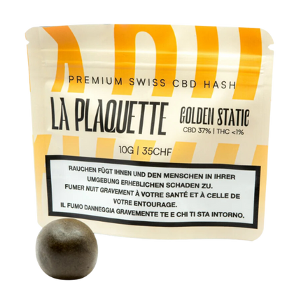 La Plaquette - CBD Hash - Golden Static - 10g