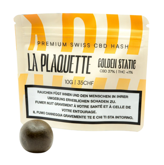 La Plaquette - CBD Hash - Golden Static - 10g