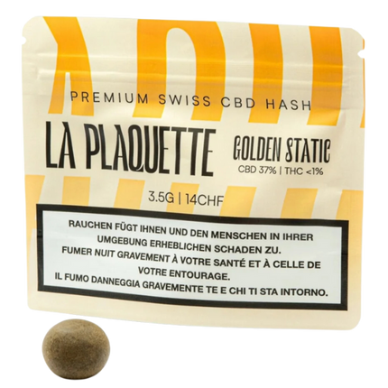 La Plaquette - CBD Hash - Golden Static - 3.5g