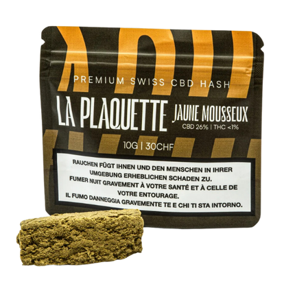 La Plaquette - CBD Hash - Jaune Mousseux - 10g